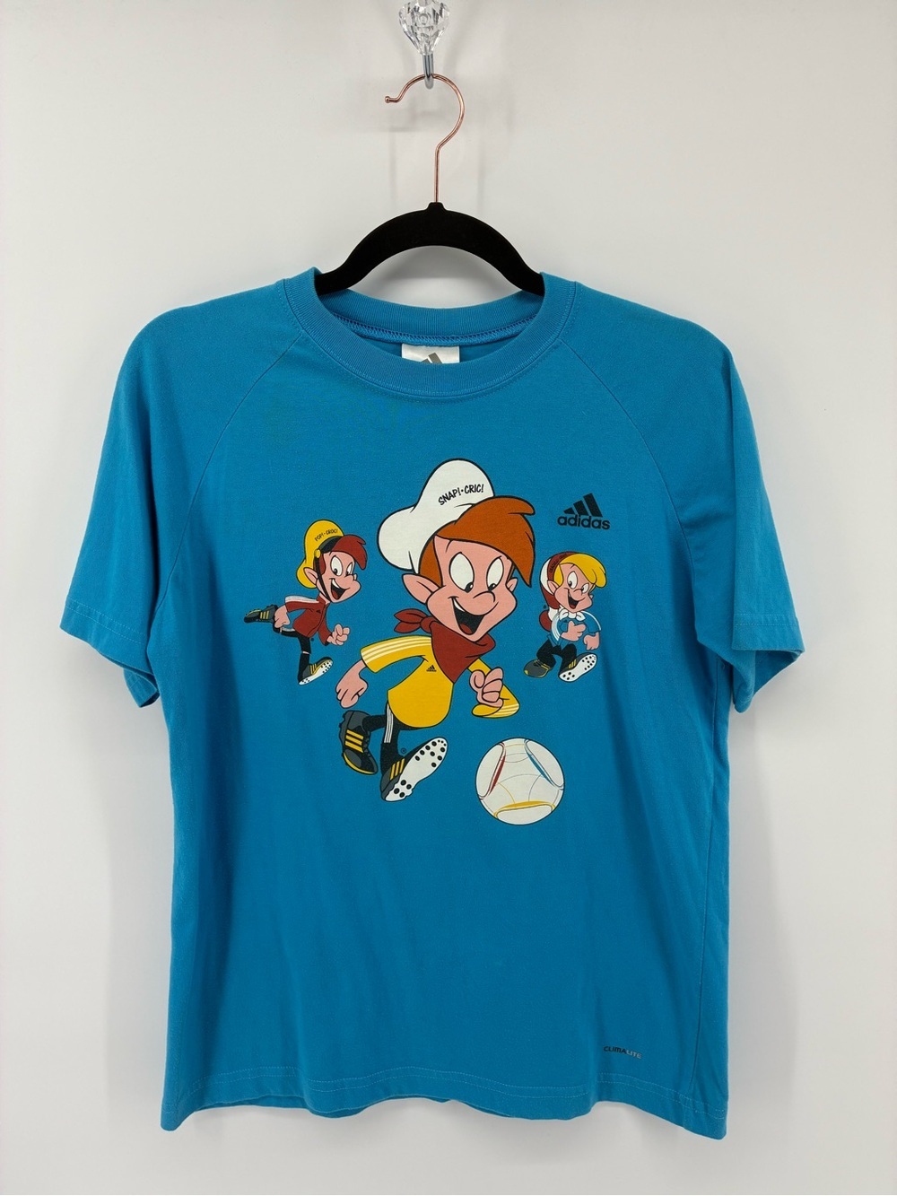 Adidas Kids Blue Graphic Soccer Tee